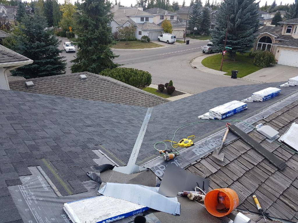 J Cubed Custom roofing project in Calgary