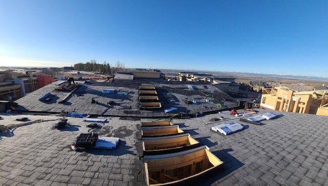 J Cubed Custom roofing project in Calgary