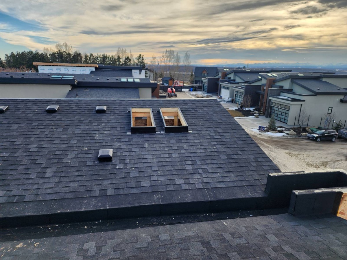 J Cubed Custom roofing project in Calgary
