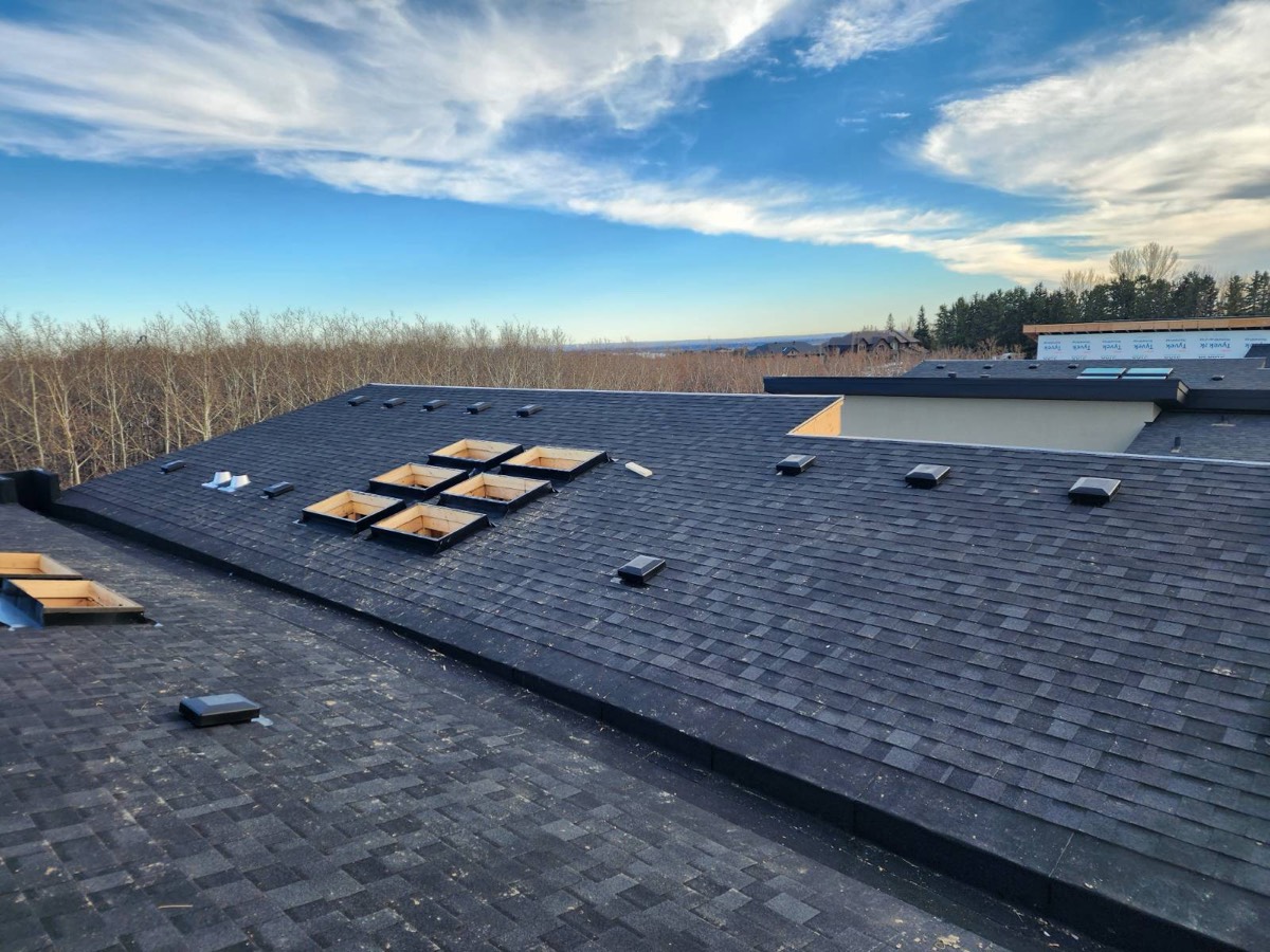 J Cubed Custom roofing project in Calgary